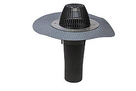 Покрівельна лійка DN110 з електрообігрівом, ПВХ мембрана Protan, Finland