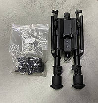 Стрілецькі сошки KONUS BIPOD, гумові насадки на ніжки, висота 15-22 см на планку Weaver/Picatinny, фото 3