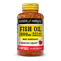 Жирные кислоты Mason Natural Fish Oil 1000 mg Omega 300 mg, 60 капсул