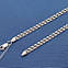 Срібний ланцюг Бісмарк плоский 60 см 25 г - чоловічий ланцюжок зі срібла 925 проби, фото 2