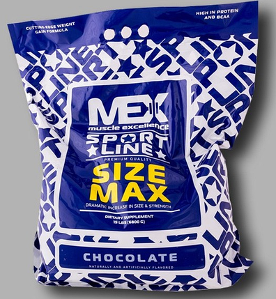 Високовуглеводний гейнер для набору маси MEX Nutrition Size Max 6,8 кг, фото 2