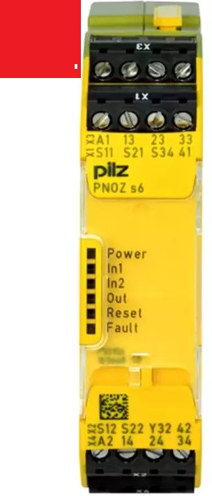750106 PILZ PNOZ s6 24VDC 3 n/o n 1/c Реле безпеки