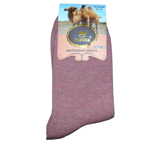 Шкарпетки термо верблюжа вовна Корона 2356 37-42 пудра