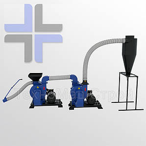 Chopper Duo, 60 кВт подрібнювачі молоткові для щепи, без циклону.