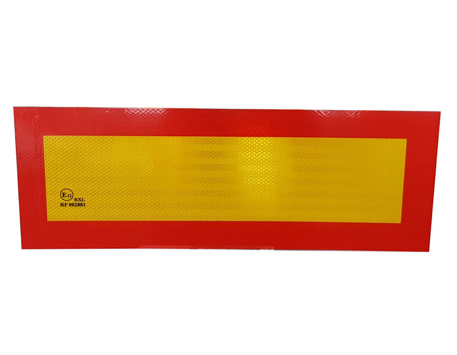 Табличка світловідбиваюча "ДОВГОМІРНИЙ ВАНТАЖ" 200*565мм алюмінієва основа 1.2мм (Турція) 1штука