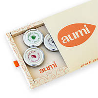 Подарунковий набір NUTS-6, в коробці, горіхові пасти AUMi 6шт по 50г, тільки один компонент - горіхи чи насіння, фото 5
