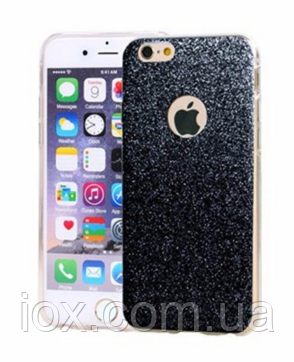 Силіконовий переливається чорний чохол для Iphone 6/6S