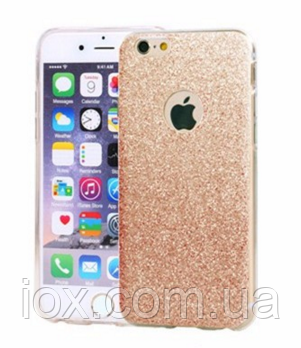 Силіконовий переливається чохол червоне золото для Iphone 6/6S
