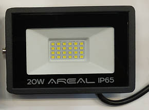 Світлодіодний LED прожектор AREAL 20W 6200K IP65 (PR-20), фото 3