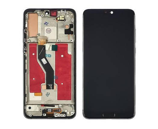 Дисплей + сенсор із передньою панеллю для Huawei P20 Pro Black, фото 1