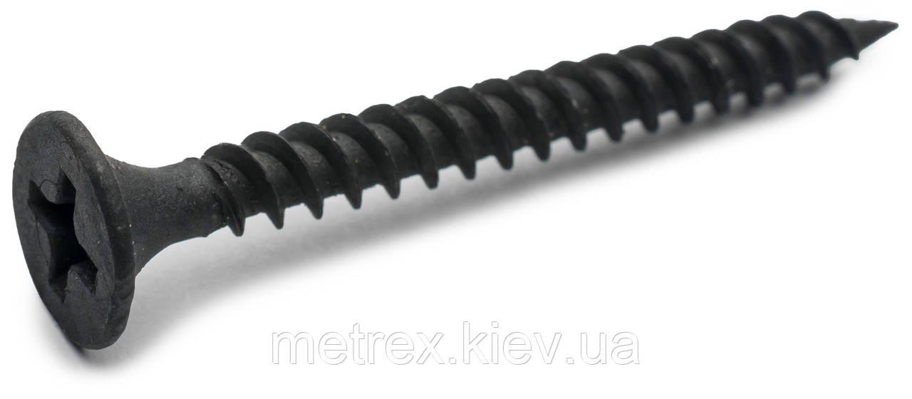 Саморіз 4,2*90 по металу чорний фосфатований Red Mark (250 шт), фото 1