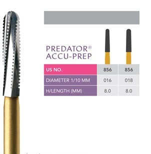 PREDATOR ACCU-PREP твердосплавні бори для препарування під коронку