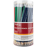 Олівець графітний з гумкою, НВ, фото 3