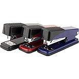 Степлер Exakt-2 метал., №24/6, 25 арк., червоний, фото 3