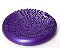 Сфера (подушка) массажная, балансировочная SP 1651, надувная, диаметр 34 см, разн. цвета Фиолетовый