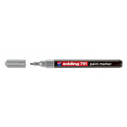 Маркер Paint e-791 1-2 мм круглий срібний