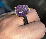 Срібне кільце з аметрином, розмір 19,8, фото 4