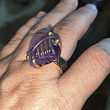 Срібне кільце з аметрином, розмір 19,8, фото 5