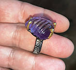 Срібне кільце з аметрином, розмір 19,8, фото 8