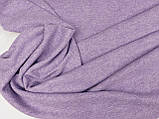 Трикотаж в'язаний фіолетовий, щільний, теплий, зимовий., фото 5