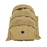 Підсумок MOLLE одинарний під магазини койот пісочний, фото 2
