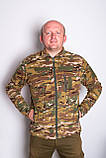 Кофта флісова UkrCamo 46-58р з липучками Мультикам ЗСУ, фото 3