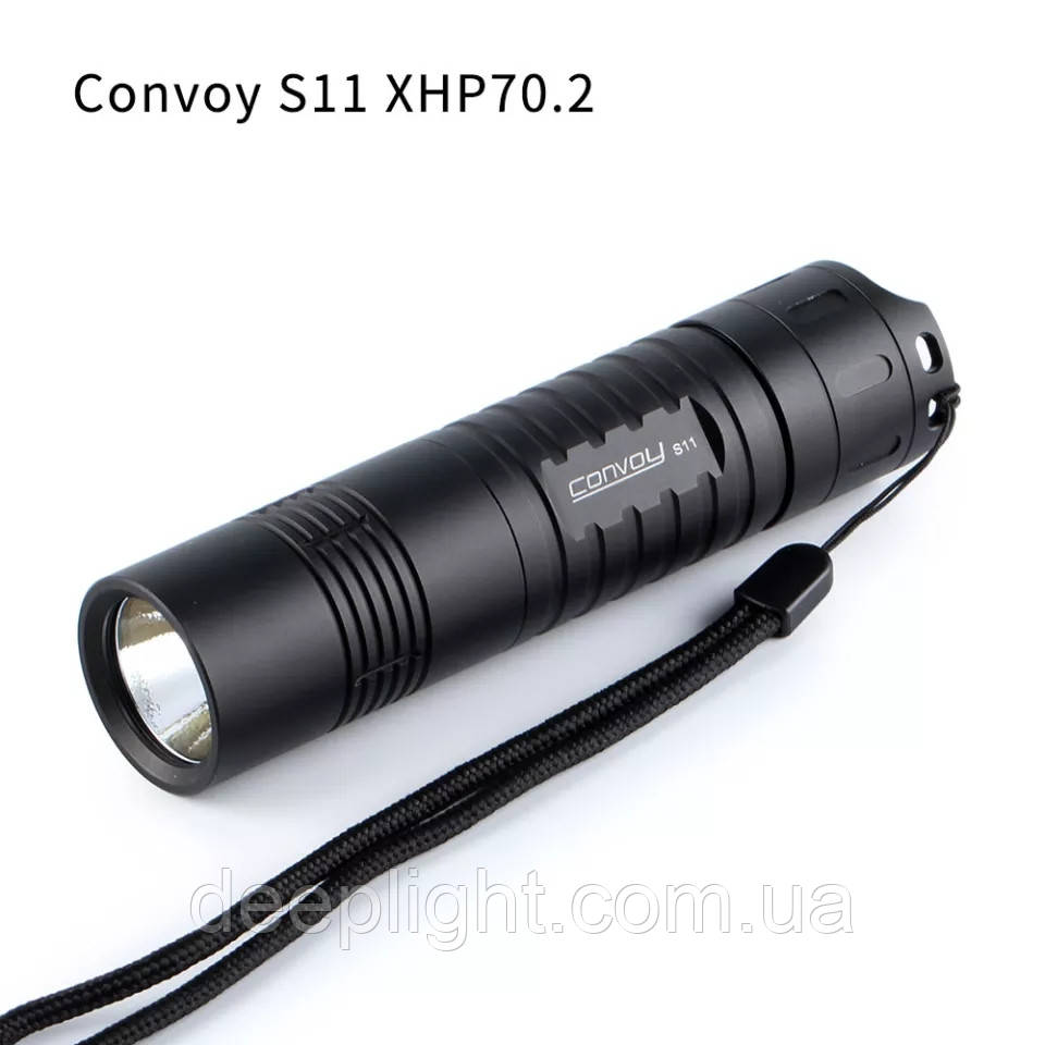 Convoy S11 XHP70.2 4500 LM захищений ліхтар тактичний 26650 живлення, фото 1