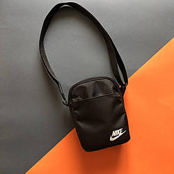 Маленька Сумка Nike чорна чоловіча Сумка через плече найк Барсетка Nike на плече