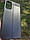 Чохол накладка для Samsung A12 з еко-шкіряною вставкою Темно-синій, фото 6