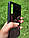 Силіконовий чохол зі скляною задньою кришкою для Samsung A50S з абстракцією Чорний, фото 3
