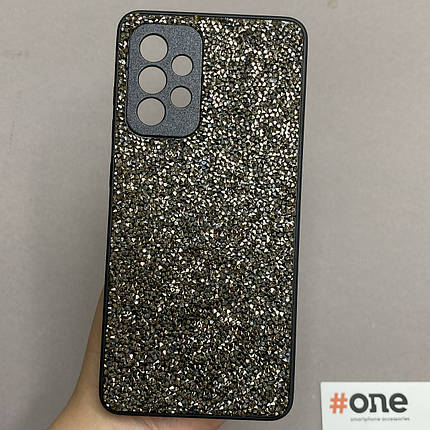 Чохол для Samsung Galaxy A52s блискучий з камінням чохол на телефон самсунг а52с чорний D8U, фото 1