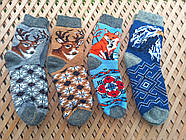 Товсті вовняні жіночі шкарпетки з візерунками