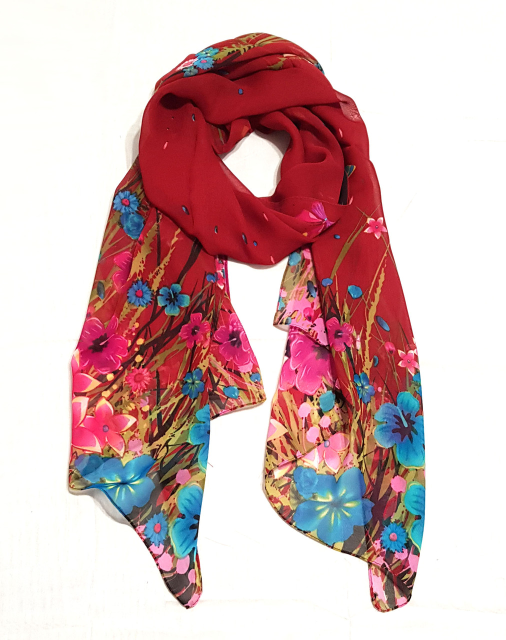 Шарф весняний шифоновий тонкий легкий Флоренсита, фото 1