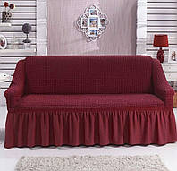 Натяжной чехол на трехместный диван Чехол универсальный на диван Турция