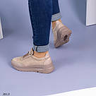 Бежеві жіночі кросівки, фото 7