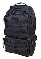 Тактический рюкзак военный на 40 литров армейский штурмовой рюкзак для военных ЗСУ чёрный