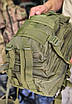 Тактичний штурмовий рюкзак з швидким скиненням військовий на 25 літрів армейського оливи, фото 9