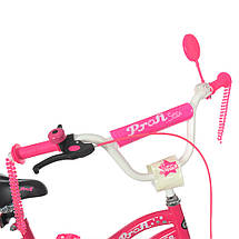 Велосипед дитячий PROF1 Star 20" Y2092 з ліхтариком Малиновий, фото 2