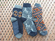 Товсті вовняні чоловічі шкарпетки з візерунками
