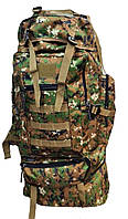 Большой военный рюкзак на 100 литров тактический армейский штурмовой камуфлированный