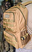 Тактичний рюкзак армійського на 40 літрів військовий штурмовий рюкзак для військових ЗСУ койотів, фото 3
