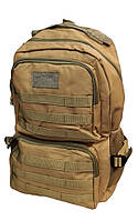 Тактический рюкзак армейский на 40 литров военный большой штурмовой рюкзак для военных ЗСУ койот