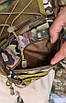 Тактична сумка-рякзак військова Армейська на одне плече з міцної водонепроникної тканини мультикам, фото 2