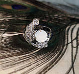 Кільце з перламутром "Ягода", розмір 18,2, фото 4