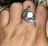 Кільце з перламутром "Ягода", розмір 18,2, фото 5