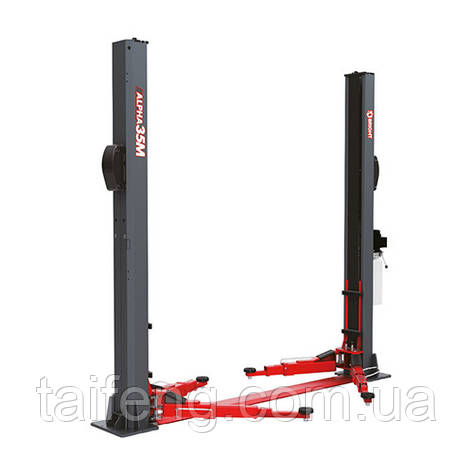 Підйомник 2-х стійковий 3,5т електрогідравлічний з нижньою синхронізацією 220В (Manual release) BRIGHT, фото 1