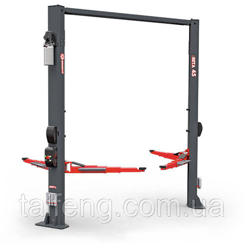 Підйомник 2-х стійковий 4,5т електрогідравлічний з верхньою синхронізацією 380В (Electro-magnetic release)