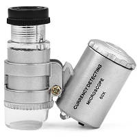 Кишеньковий мікроскоп з підсвічуванням 60х