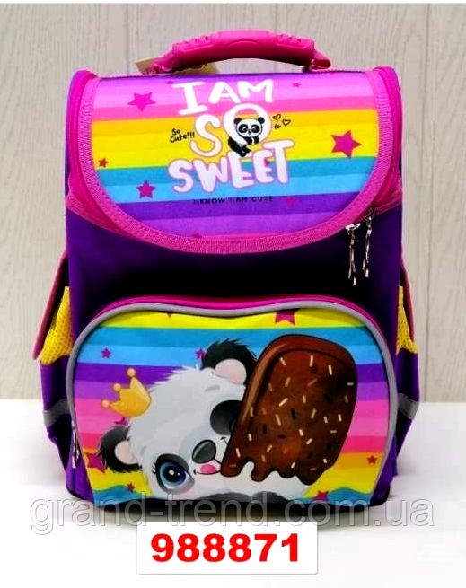 Шкільний рюкзак для дівчаток на 1-2 клас Панда