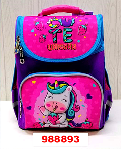 Шкільний рюкзак для дівчаток на 1-2 клас єдиноріг